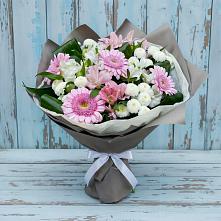 Букет цветов из:  Герберы, Альстромерии и Хризантемы в Унече