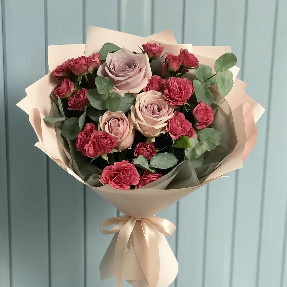 Букет цветов из: Гвоздики и Розы в Унече