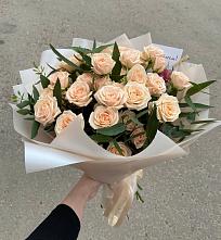 Букет Кремовые розы Латте в Унече