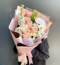 Букет цветов из:  Хризантемы и Розы в Унече