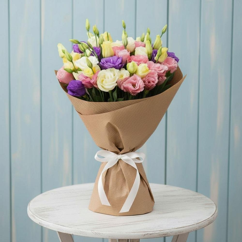 Букет цветов из: Лизиантусы в Унече