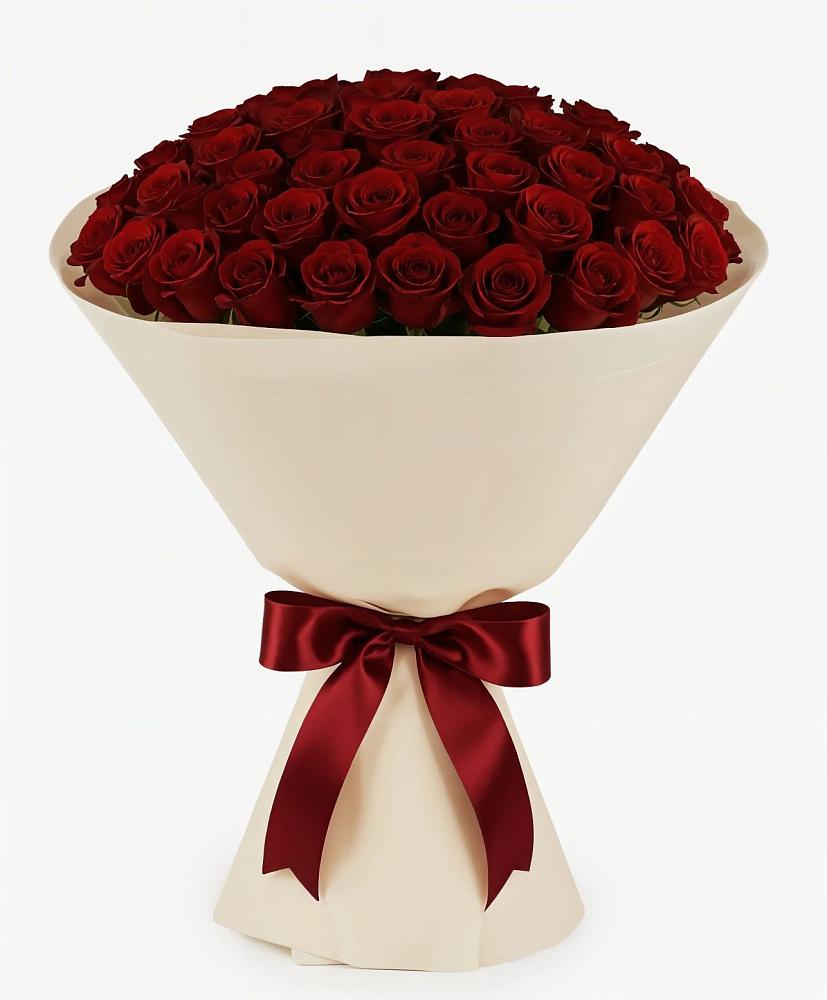 Букет 101 Бордовая роза Блэк Бакарра в Унече