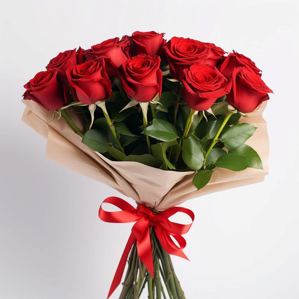 Букет 11 Красных роз Эдлесс Лав в Унече